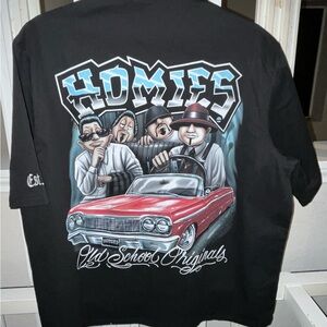 Homie Black collar shirt